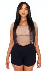 Soft Basic Smooth Cropped Tee