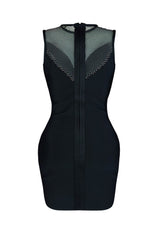 Moment Bandage Rhinestone Mini Dress Dresses EDGE 
