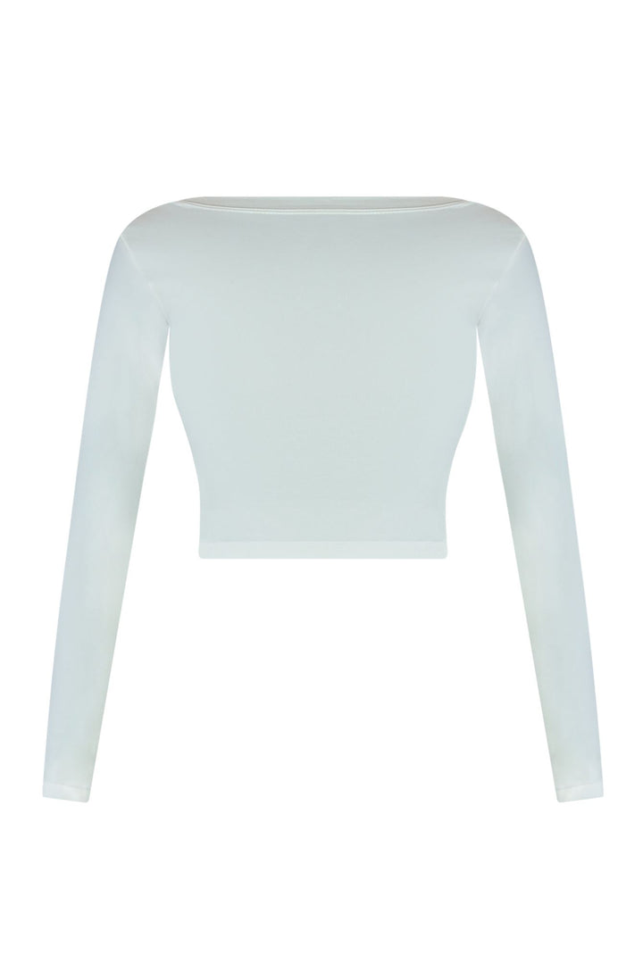 Soft Smooth Long Sleeve Crop Top Crop Top EDGE 