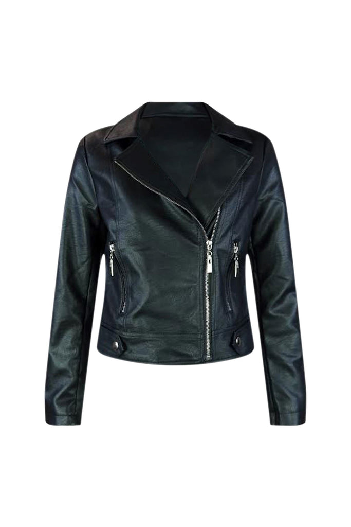 Erase You PU Leather Jacket Outerwear EDGE Small Black 