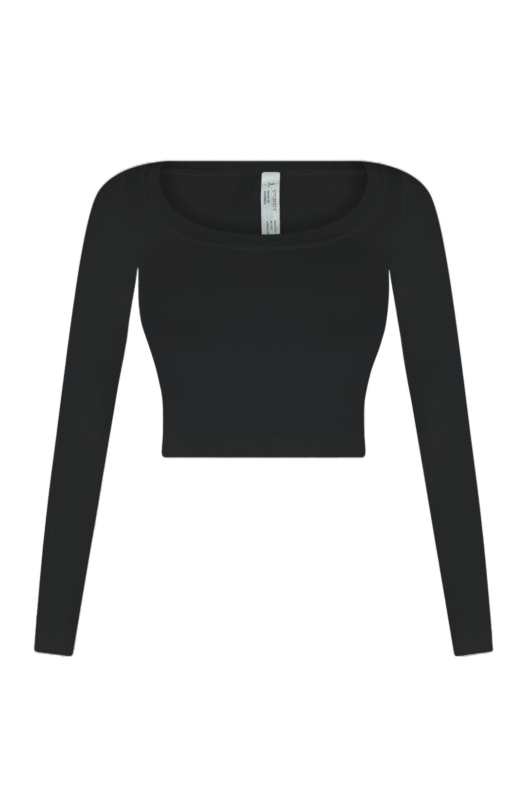 Soft Smooth Long Sleeve Crop Top Crop Top EDGE Small/Medium Black 