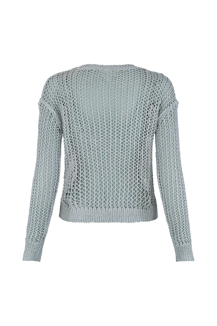Lights Out Metallic Net Top Top EDGE 