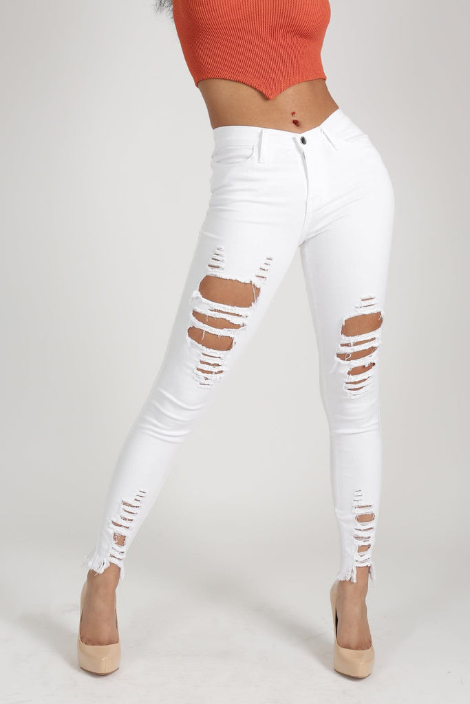 I'm Different White Jeans - White - KNOWSTYLE - EDGE - EDGEONLINESTORE