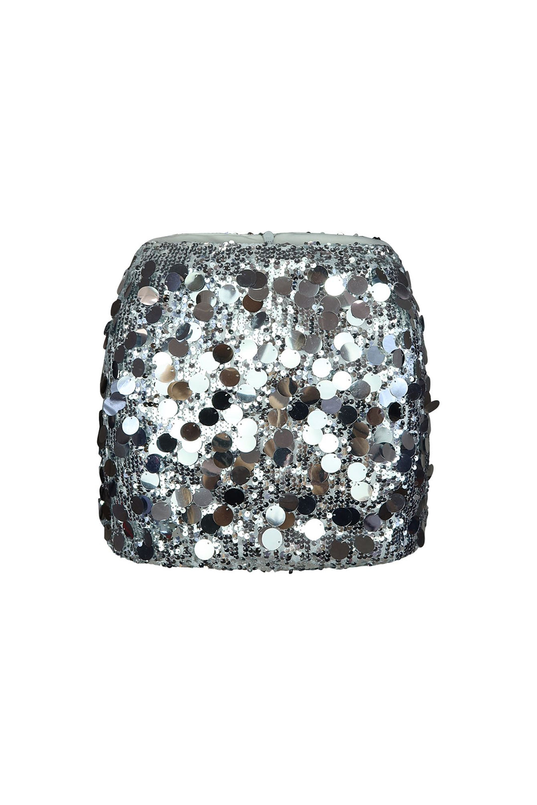 Showoff Sequin Mini Skirt SKIRT EDGE Small Silver 