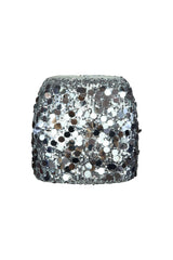 Showoff Sequin Mini Skirt SKIRT EDGE Small Silver 