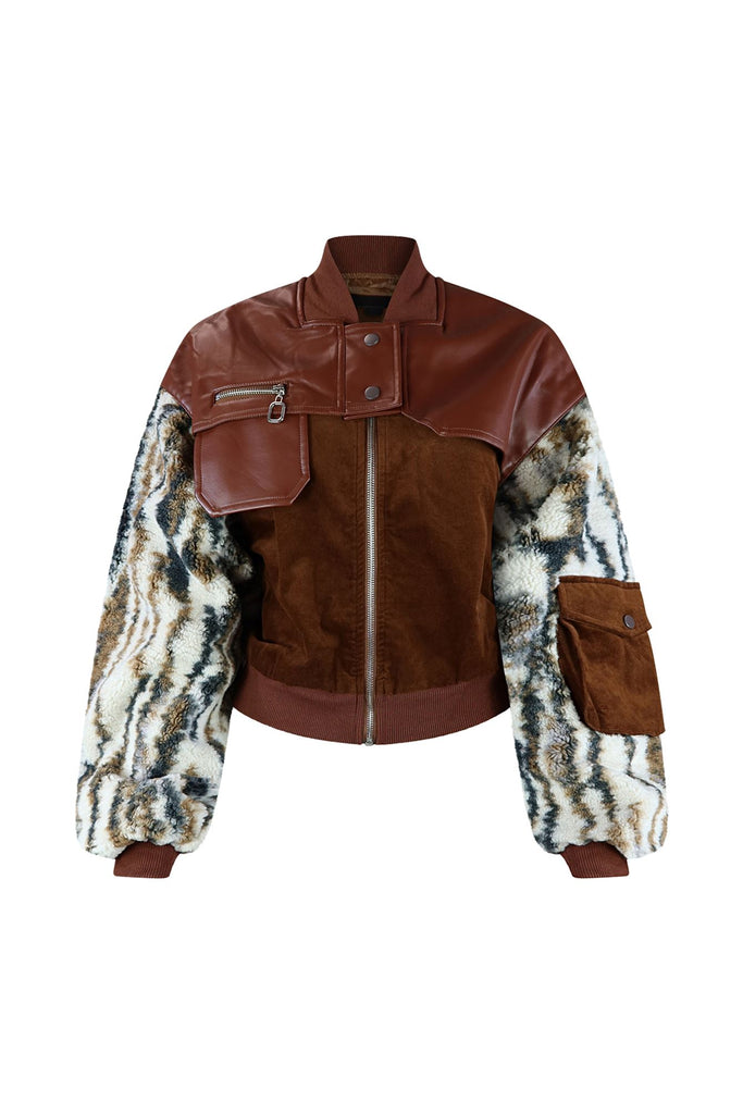 All Types Corduroy Jacket Outerwear EDGE Small Brown Multi 
