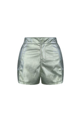 Galactic High Waist Silver Shorts bottom EDGE 