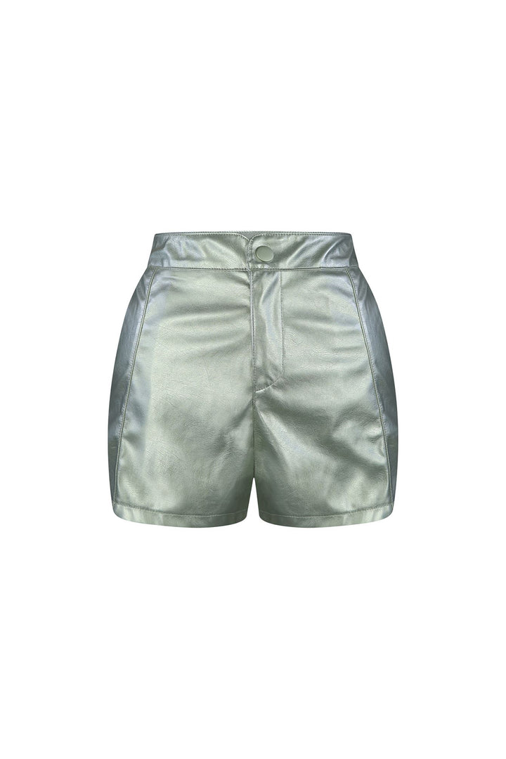Galactic High Waist Silver Shorts bottom EDGE 