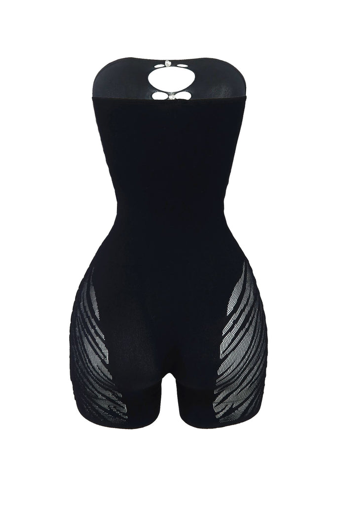 Celina Hollow Out Seamless Tube Romper Rompers + Jumpsuits EDGE 