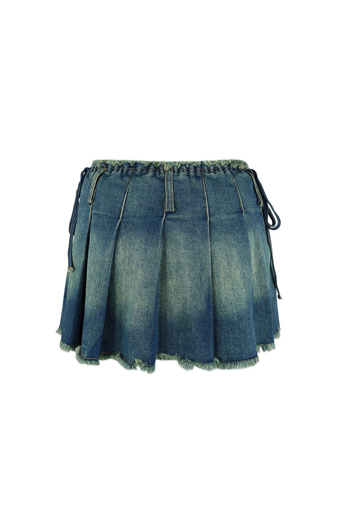 Theo Vintage Washed Pleated Skirt SKIRT EDGE 