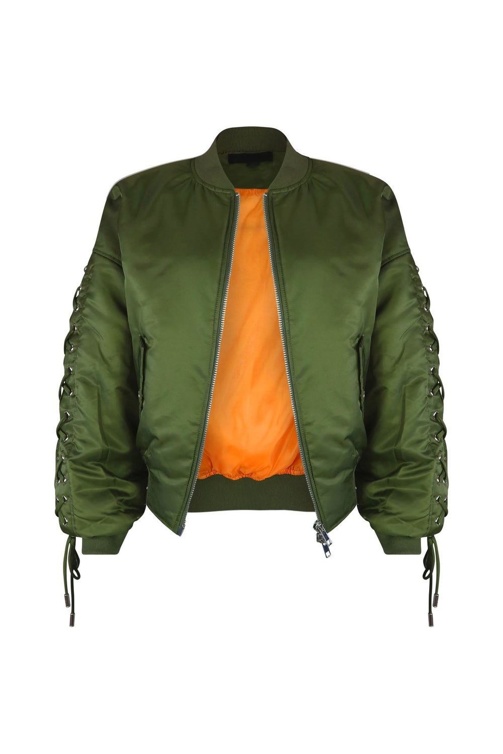 Kristy Oversized Nylon Bomber Jacket Outerwear EDGE 