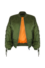 Kristy Oversized Nylon Bomber Jacket Outerwear EDGE 