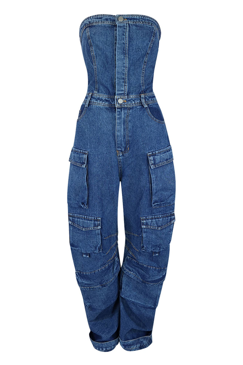 Top Shelf Tube Denim Jumpsuit – EDGE