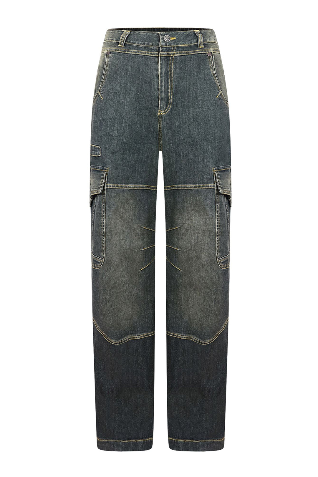 Be Forreal Denim Baggy Jeans Bottoms EDGE Small Black 