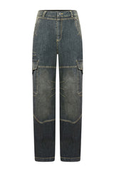 Be Forreal Denim Baggy Jeans Bottoms EDGE Small Black 