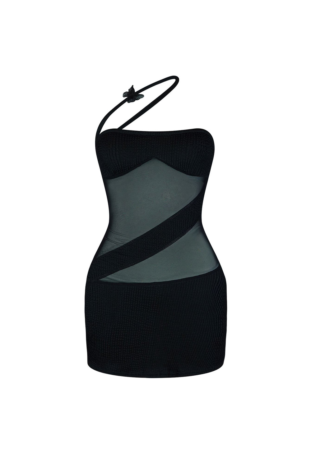 Give Me Butterflies Mesh Dress Dresses EDGE Small Black 