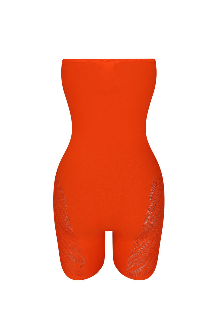 Celina Hallow Out Seamless Tube Romper Rompers + Jumpsuits EDGE 