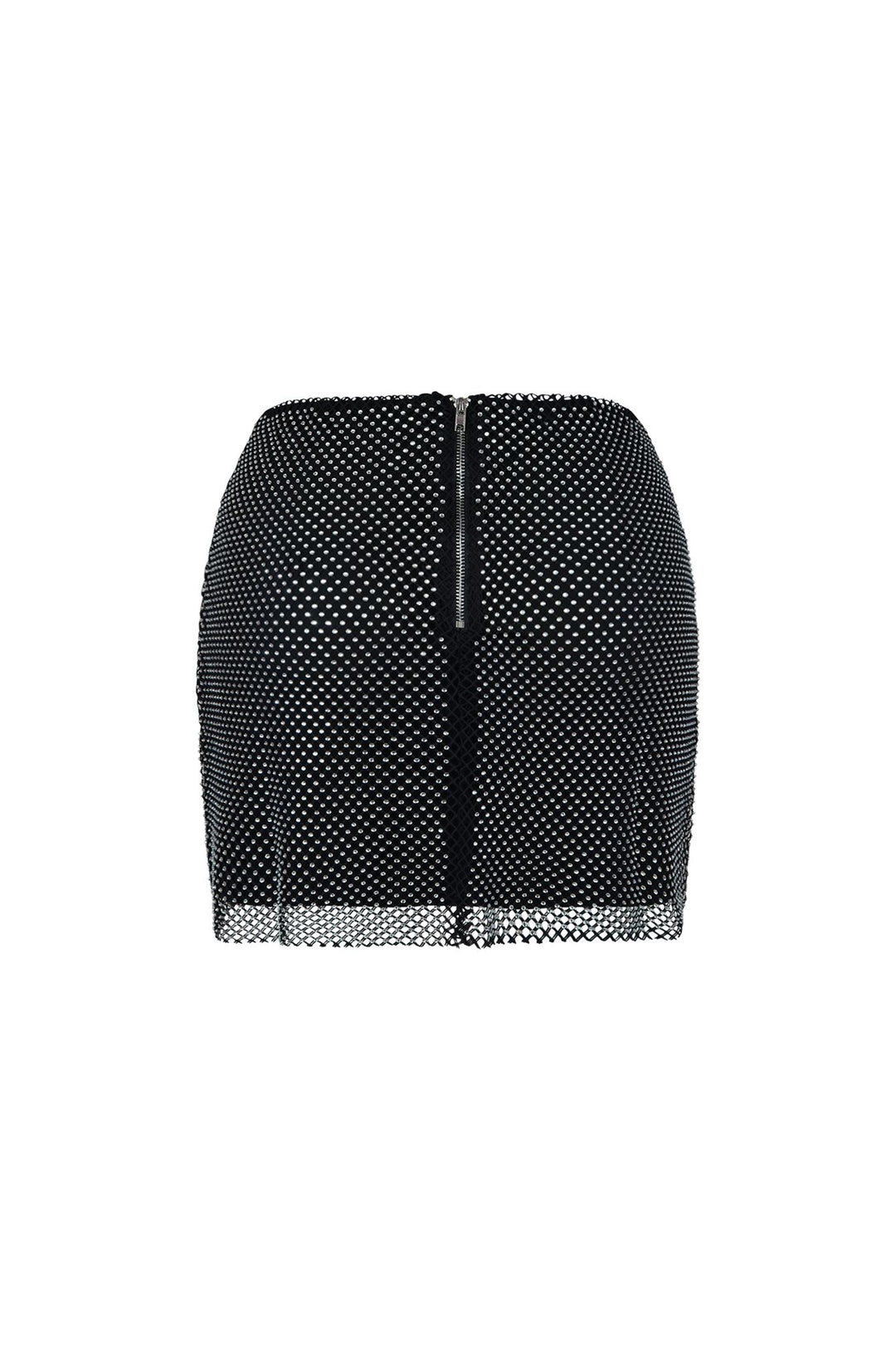 Well Known Rhinestone Fishnet Skirt SKIRT EDGE 