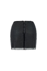 Well Known Rhinestone Fishnet Skirt SKIRT EDGE 