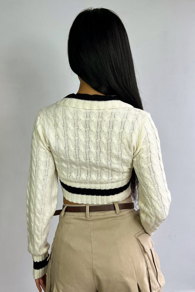 Upper East Crop Sweater Top Apparel & Accessories KNOWSTYLE 