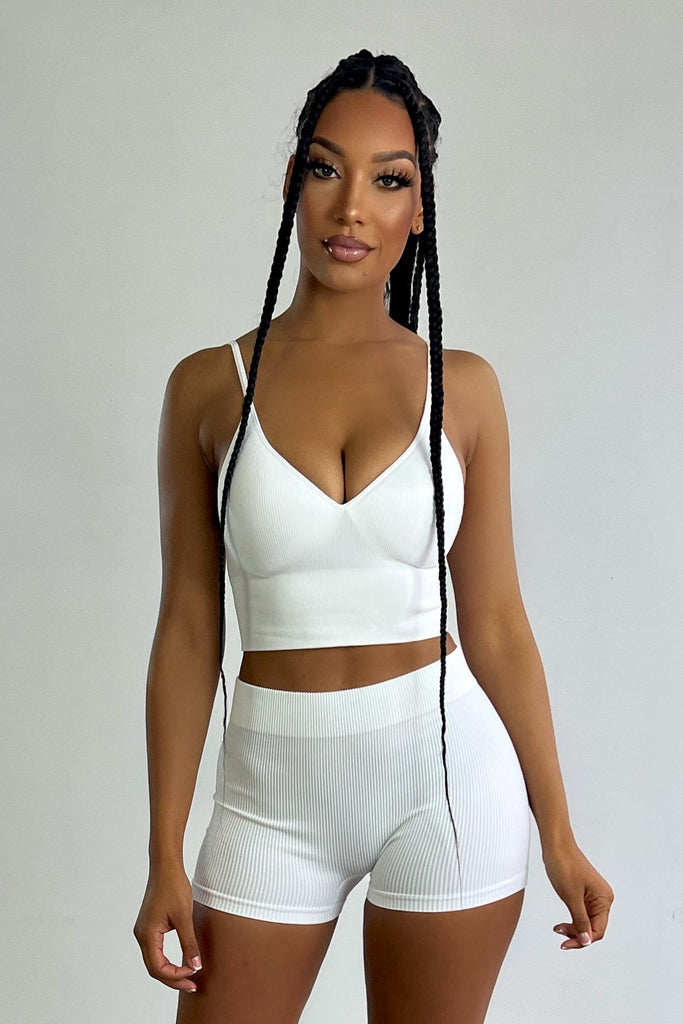 Everyday Tank Crop Top Apparel & Accessories KNOWSTYLE Small White 