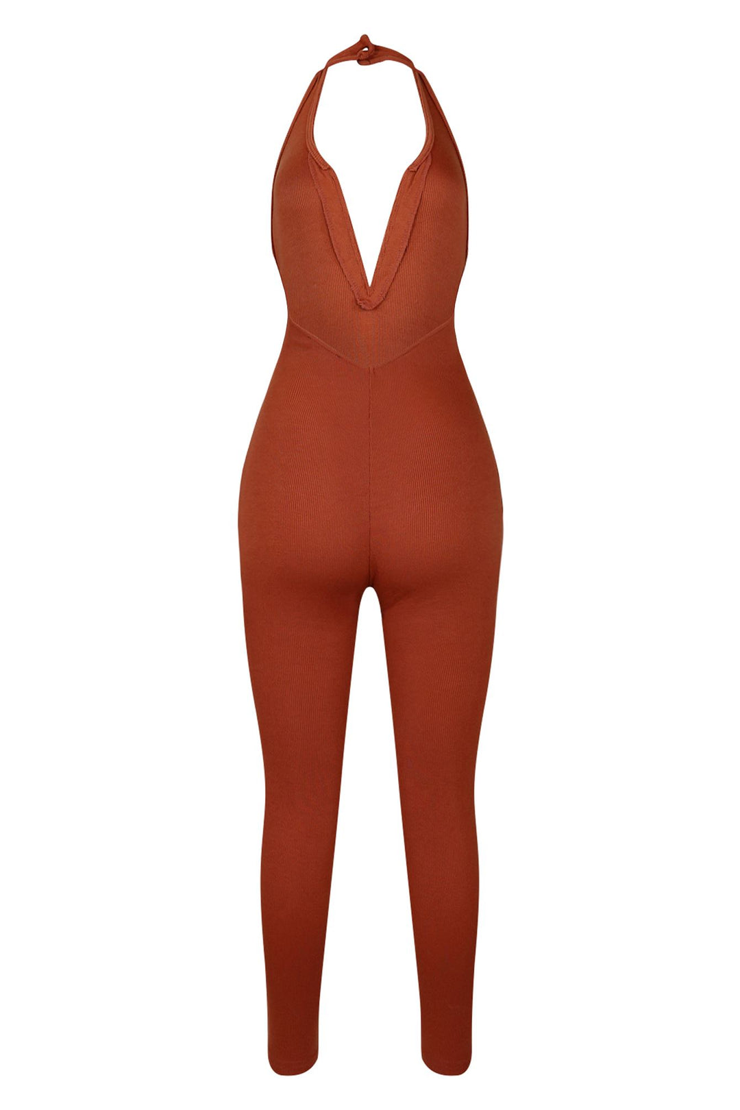 Rachel Wired Halter Neck Skinny Jumpsuit Rompers + Jumpsuits EDGE 
