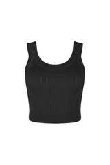 Sienna Ribbed Crop Top Crop Top EDGE Small/Medium Black 