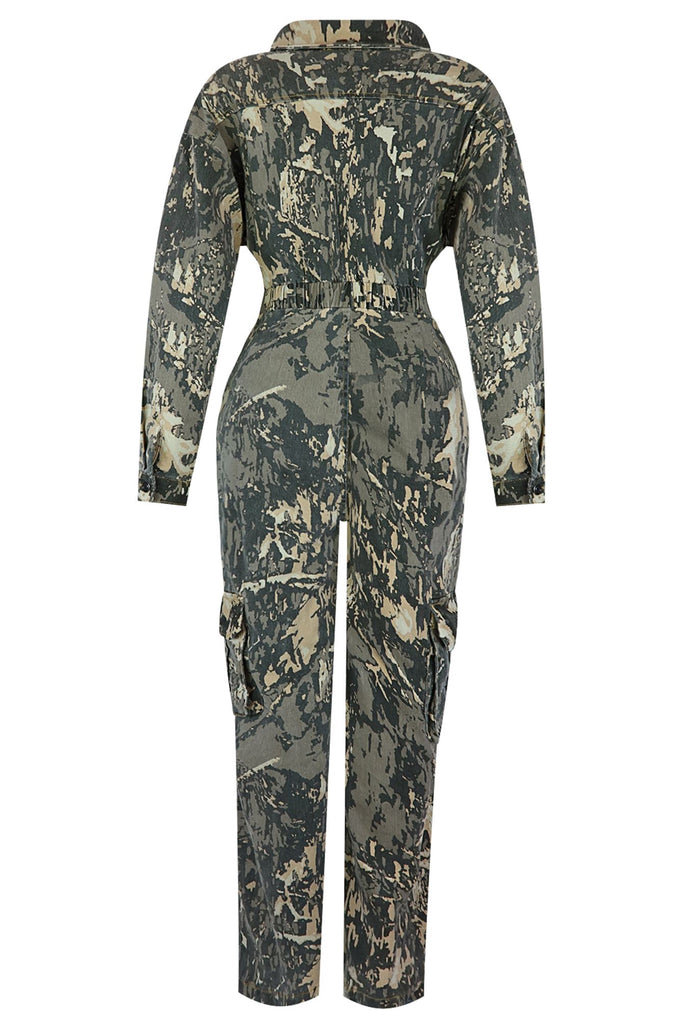Come Alive Cargo Long Sleeve Jumpsuit Rompers + Jumpsuits EDGE 