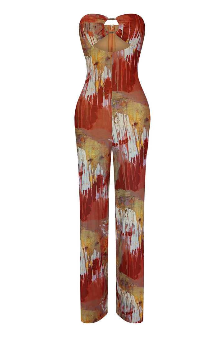 Hypnotize Print Mesh Jumpsuit Rompers + Jumpsuits EDGE Small Multi 
