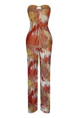 Hypnotize Print Mesh Jumpsuit Rompers + Jumpsuits EDGE 