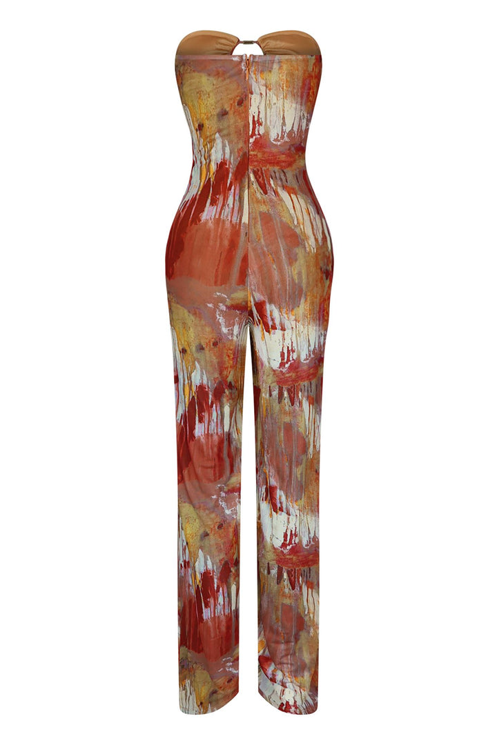 Hypnotize Print Mesh Jumpsuit Rompers + Jumpsuits EDGE 