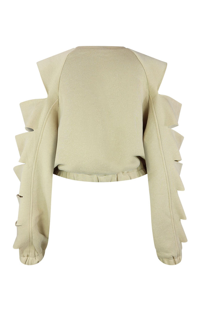 This Is Me Cutout Long Sleeve Top Top EDGE 
