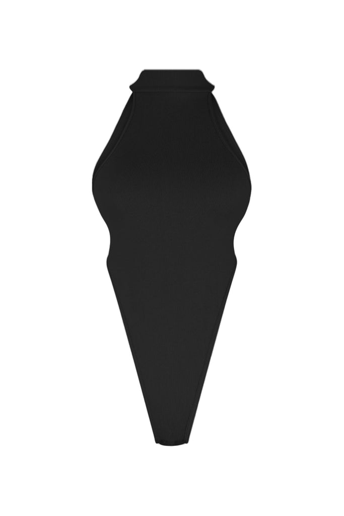 Jaida Turtle Neck High Cut Bodysuit Bodysuit EDGE Small/Medium Black 