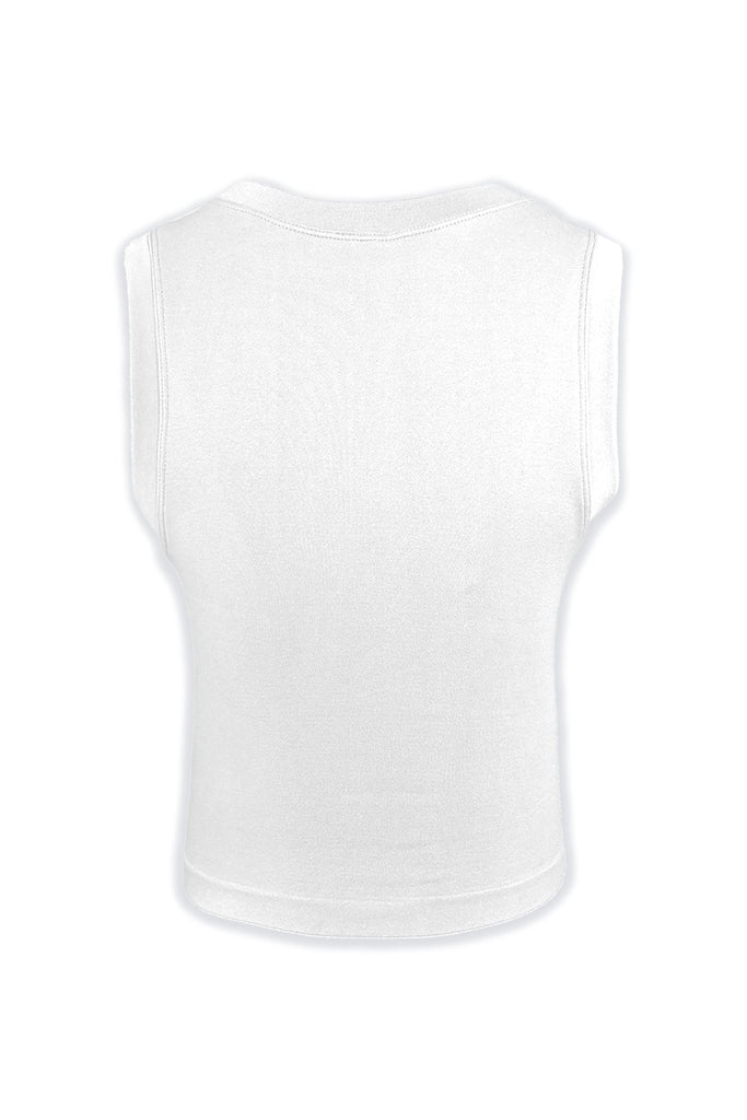 Soft Basic Smooth Muscle Top - White - EDGEbyKS