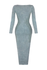 Nadia Mineral Washed Midi Dress Dresses EDGE 