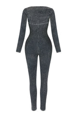 Kali Mineral Washed Jumpsuit &amp; Cardigan SET Rompers + Jumpsuits EDGE 