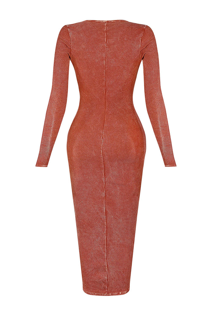 Nadia Mineral Washed Midi Dress Dresses EDGE 