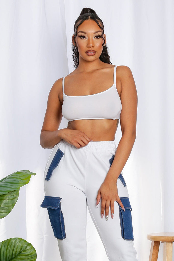Not So Basic Strap Layering Crop Top - White - KNOWSTYLE - EDGE - EDGEONLINESTORE