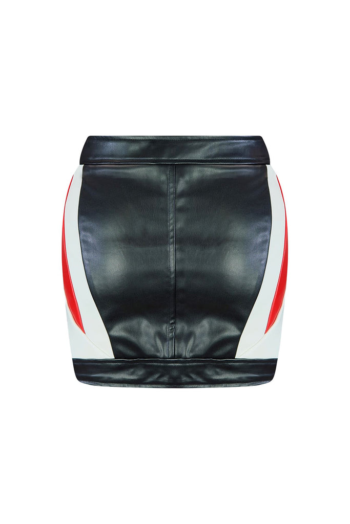 Bittersweet Faux Leather Mini Skirt SKIRT EDGE 