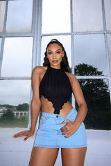 Bahama Knit Top Apparel &amp; Accessories KNOWSTYLE Small Black 