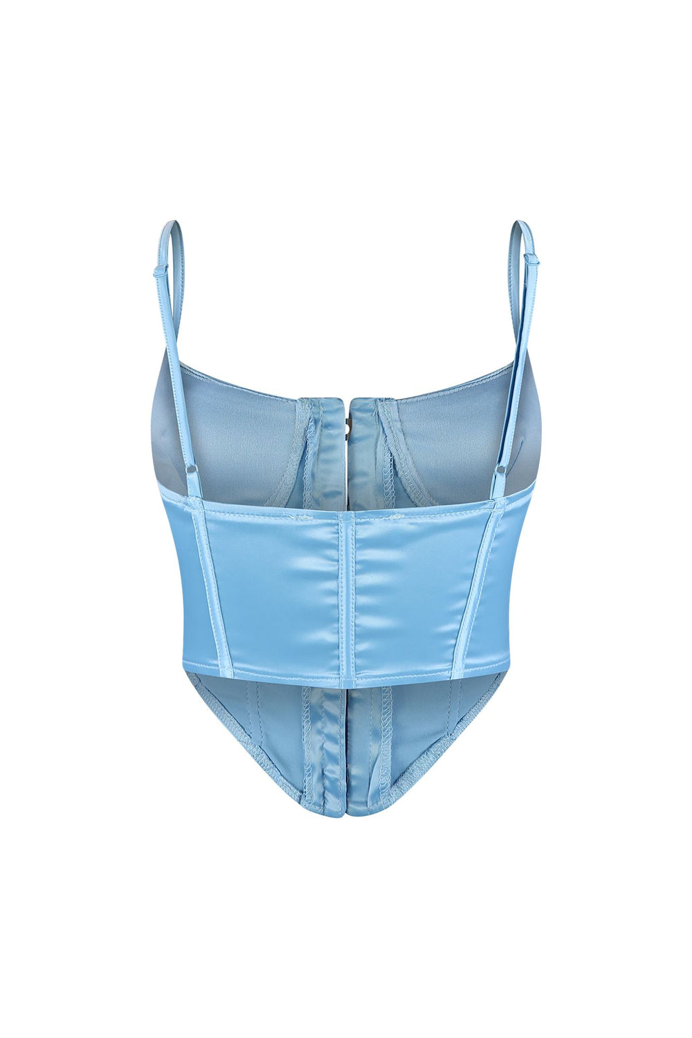 Aisha Satin Front Closure Corset Top EDGE 