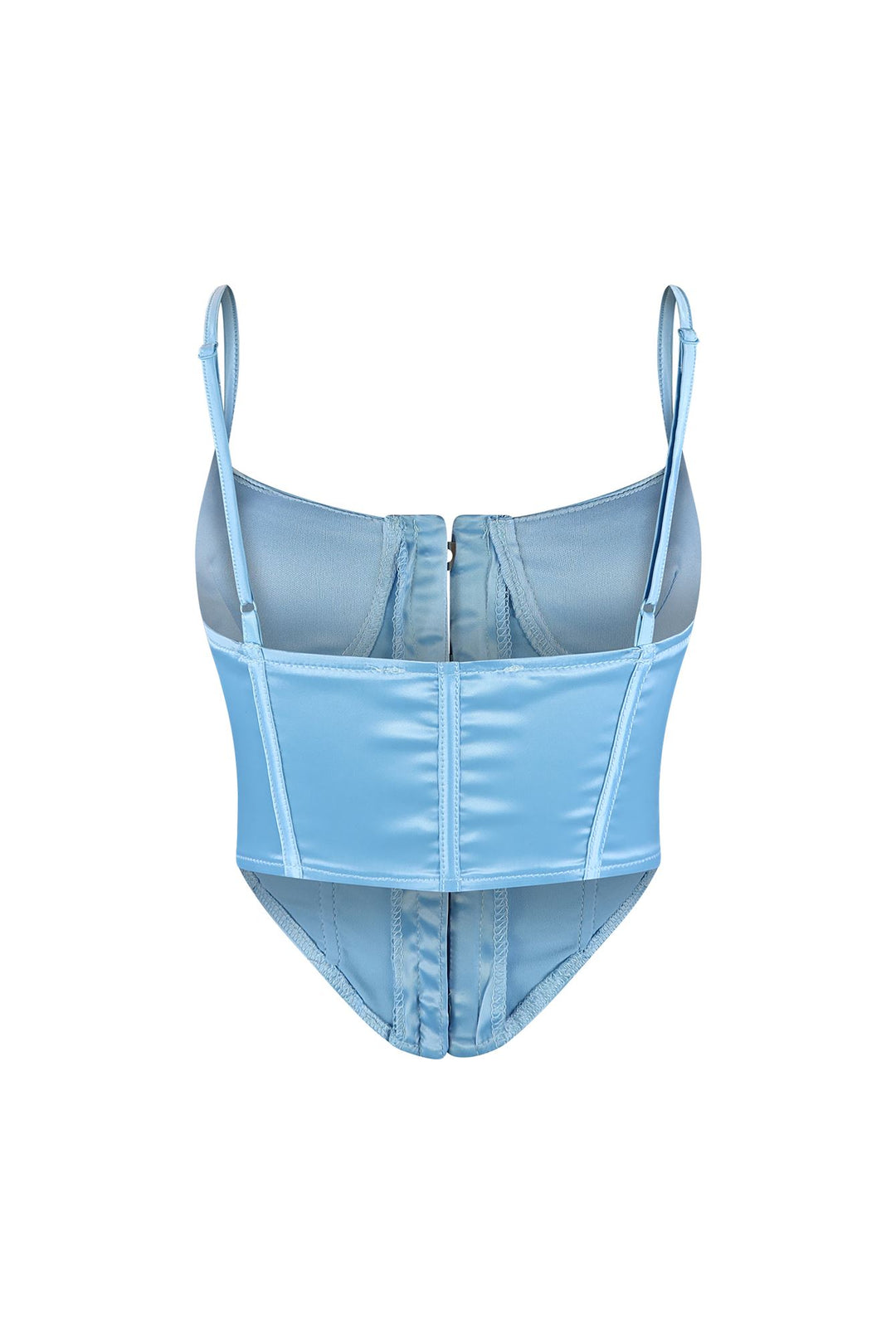 Aisha Satin Front Closure Corset Top EDGE 