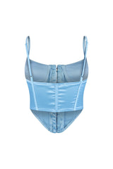 Aisha Satin Front Closure Corset Top EDGE 