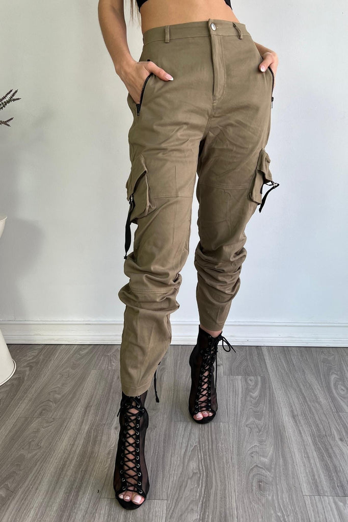 Call Me Cargo Pants - Olive - KNOWSTYLE - EDGE - EDGEONLINESTORE