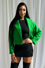 Charlee Sherpa Cropped Jacket Outerwear EDGE 