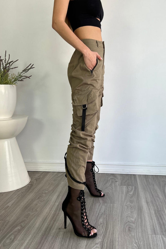Call Me Cargo Pants - Olive - KNOWSTYLE - EDGE - EDGEONLINESTORE