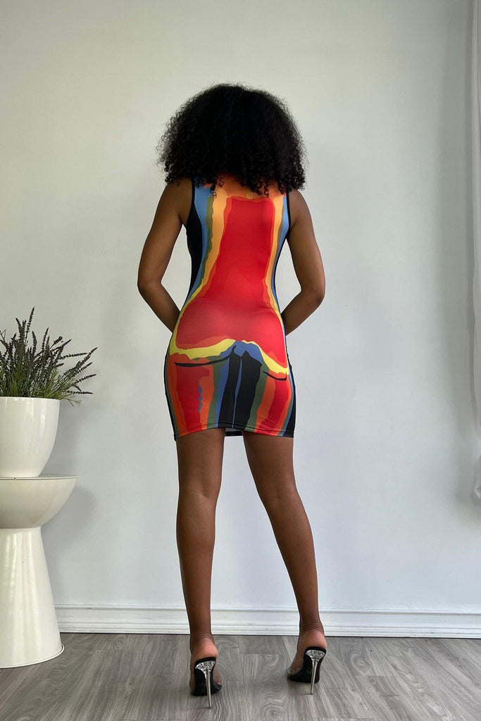 Infrared Body Dress - Multi - KNOWSTYLE - EDGE - EDGEONLINESTORE