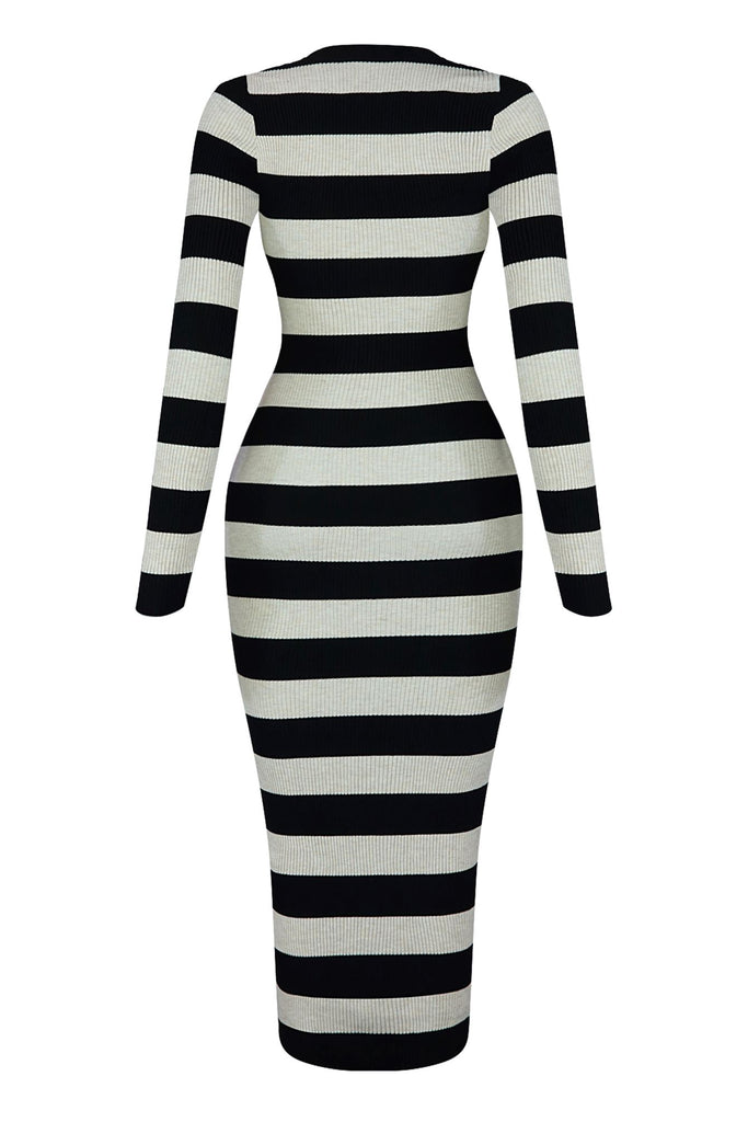 Ophelia Knit Striped Maxi Dress Dresses EDGE 