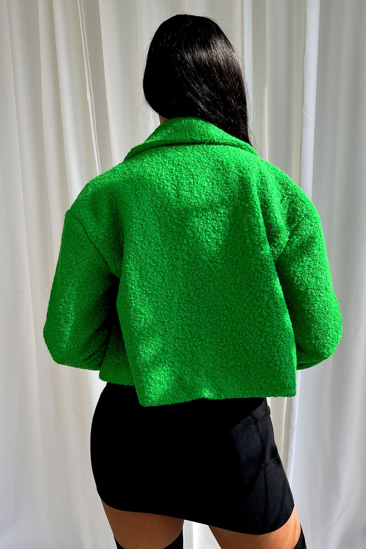 Charlee Sherpa Cropped Jacket Outerwear EDGE 