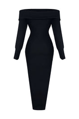 Mackenzie Off Shoulder Knit Dress Dresses EDGE 